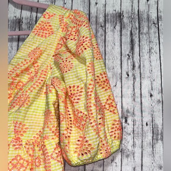 Lilly Pulitzer Sarafina Short Sleeve Dress Gingham Seersucker Island - Picture 4 of 10